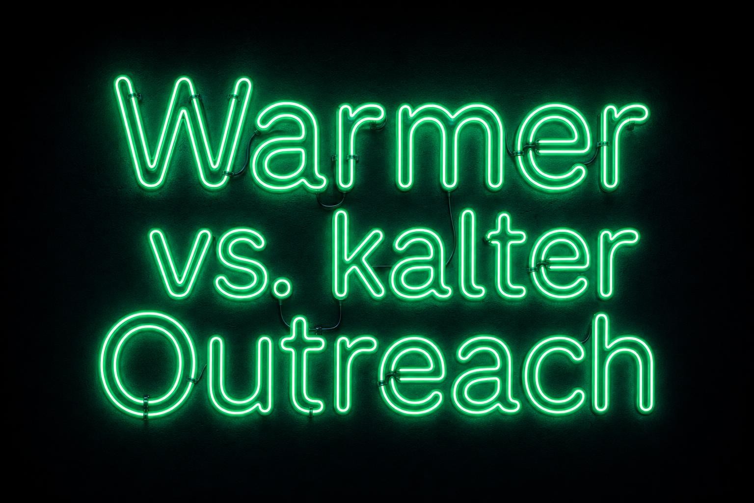 Warm vs. Cold Outreach: What the Numbers Actually Say (2026)
