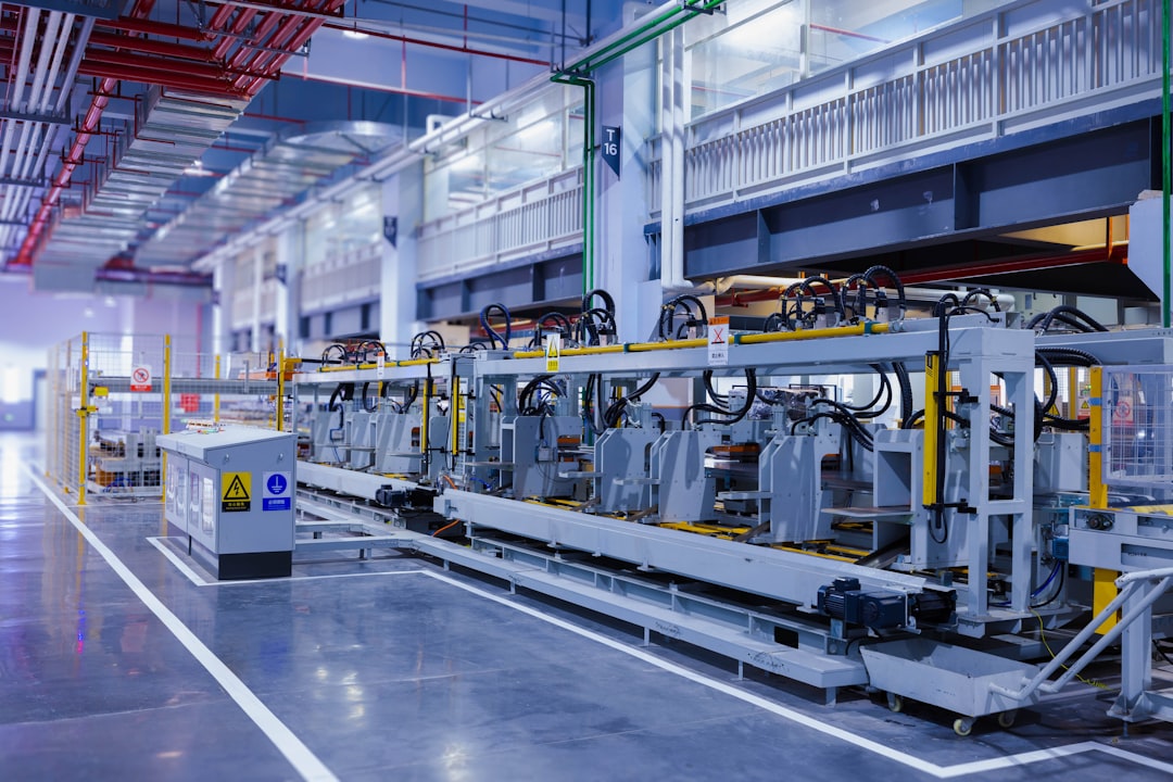 a large machine in a large building