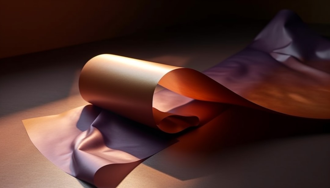 a rolled up piece of paper sitting on top of a table